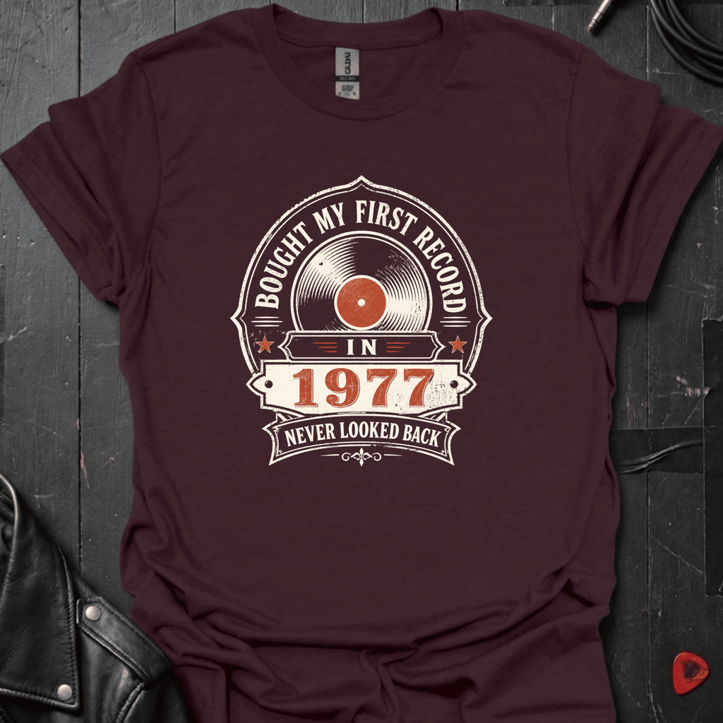 Bought My First Record T-Shirt - Black - T-Shirt