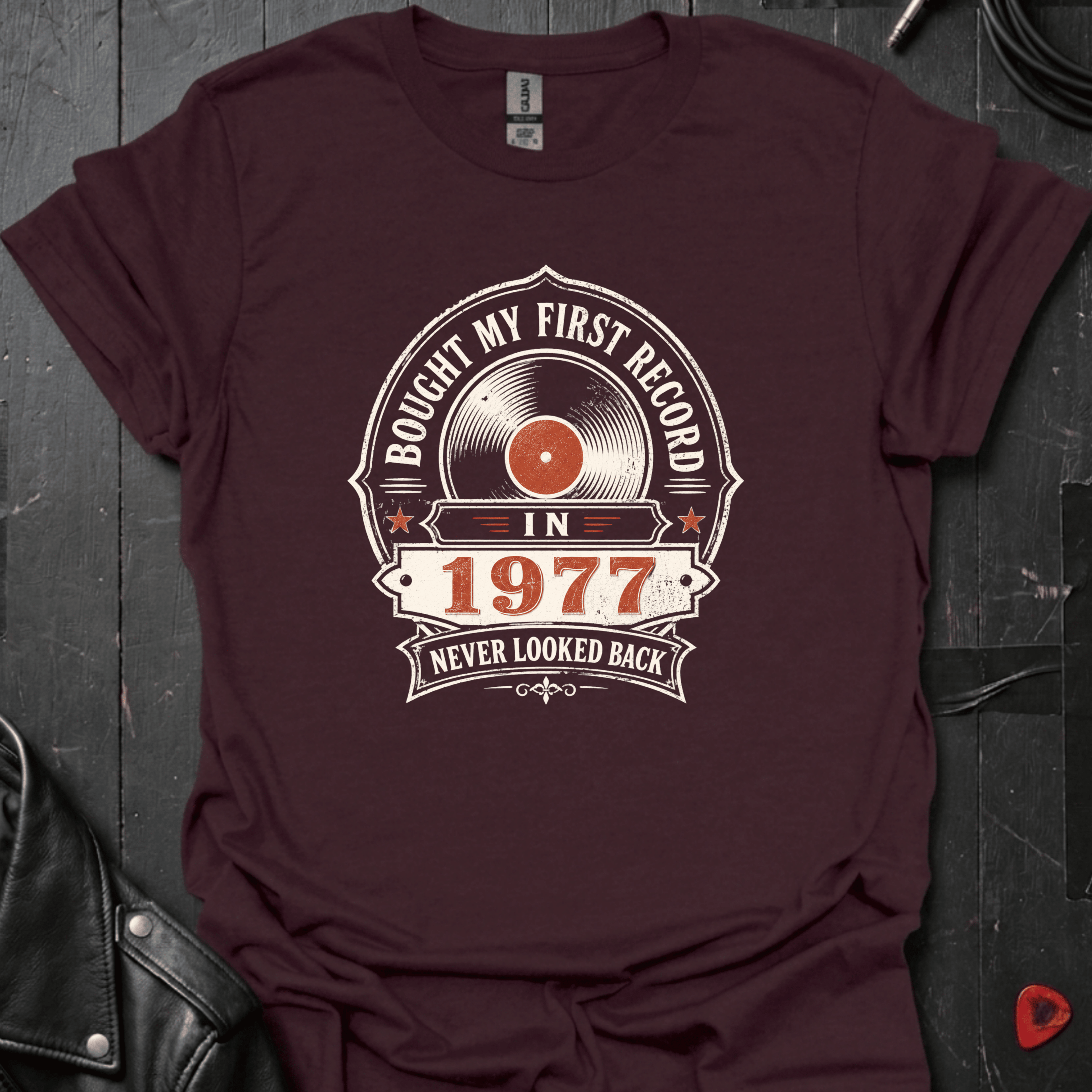 Bought My First Record T-Shirt - Black - T-Shirt