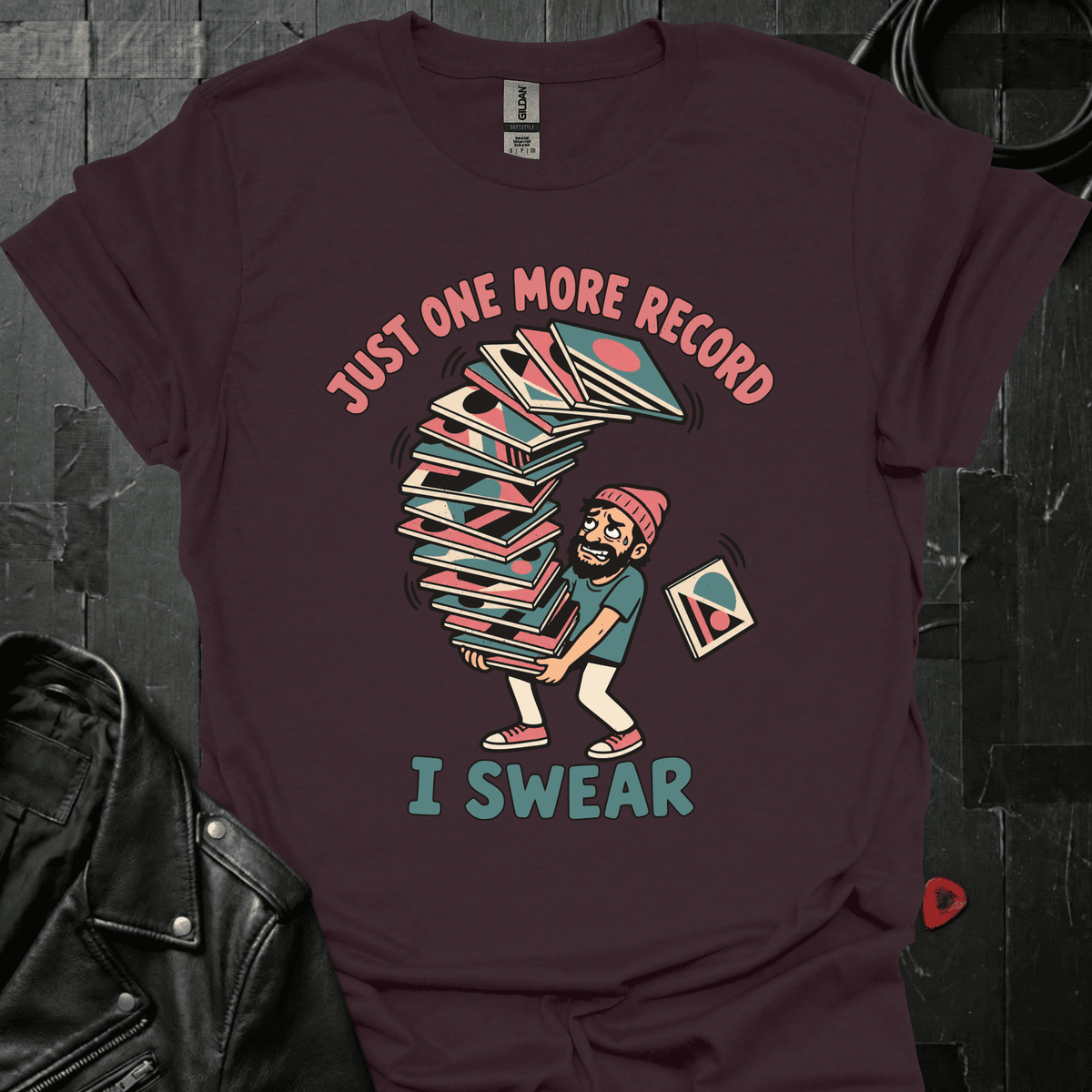 Just One More Record T-Shirt - S - T-Shirt