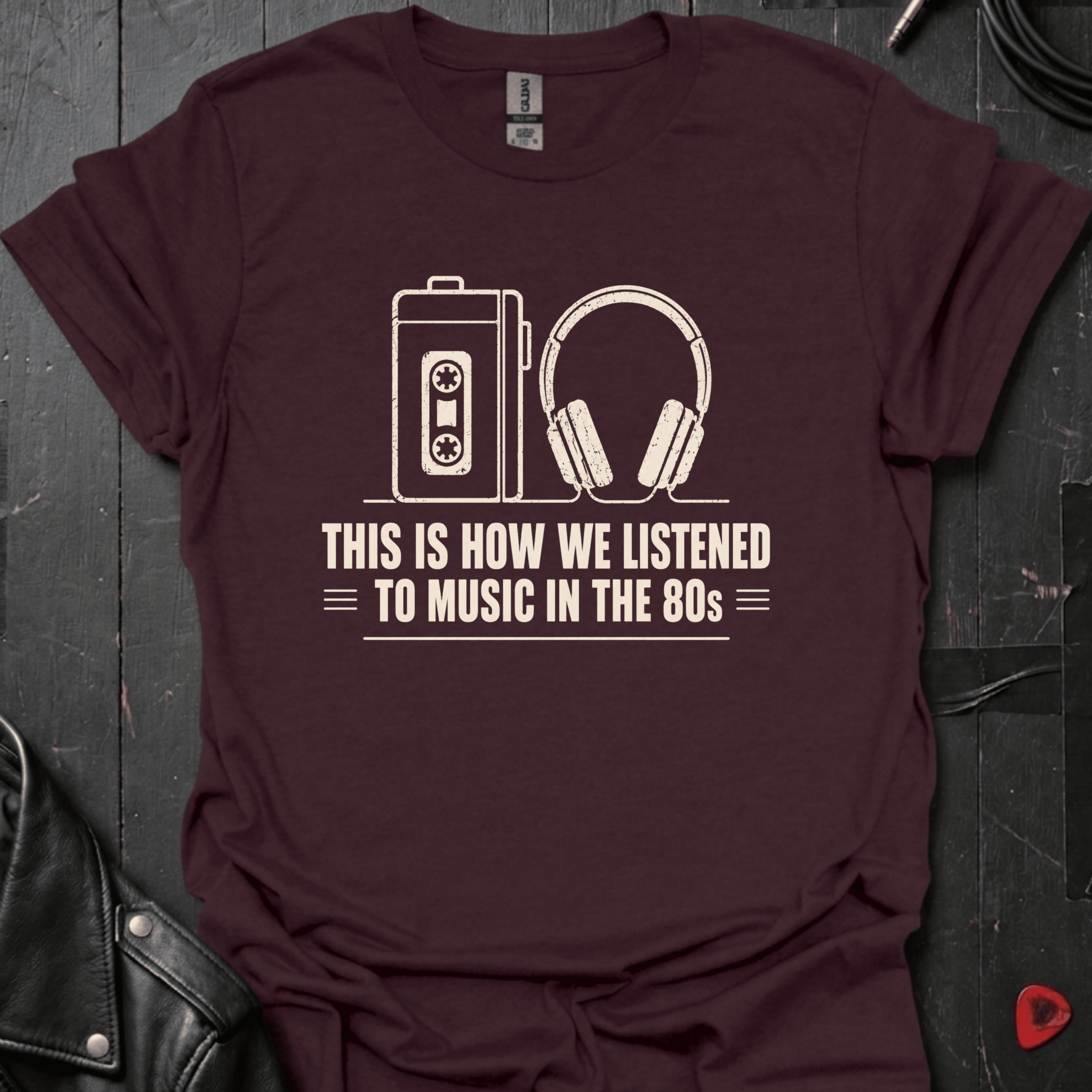 80's Listening Experience T-Shirt - Dark Chocolate - T-Shirt
