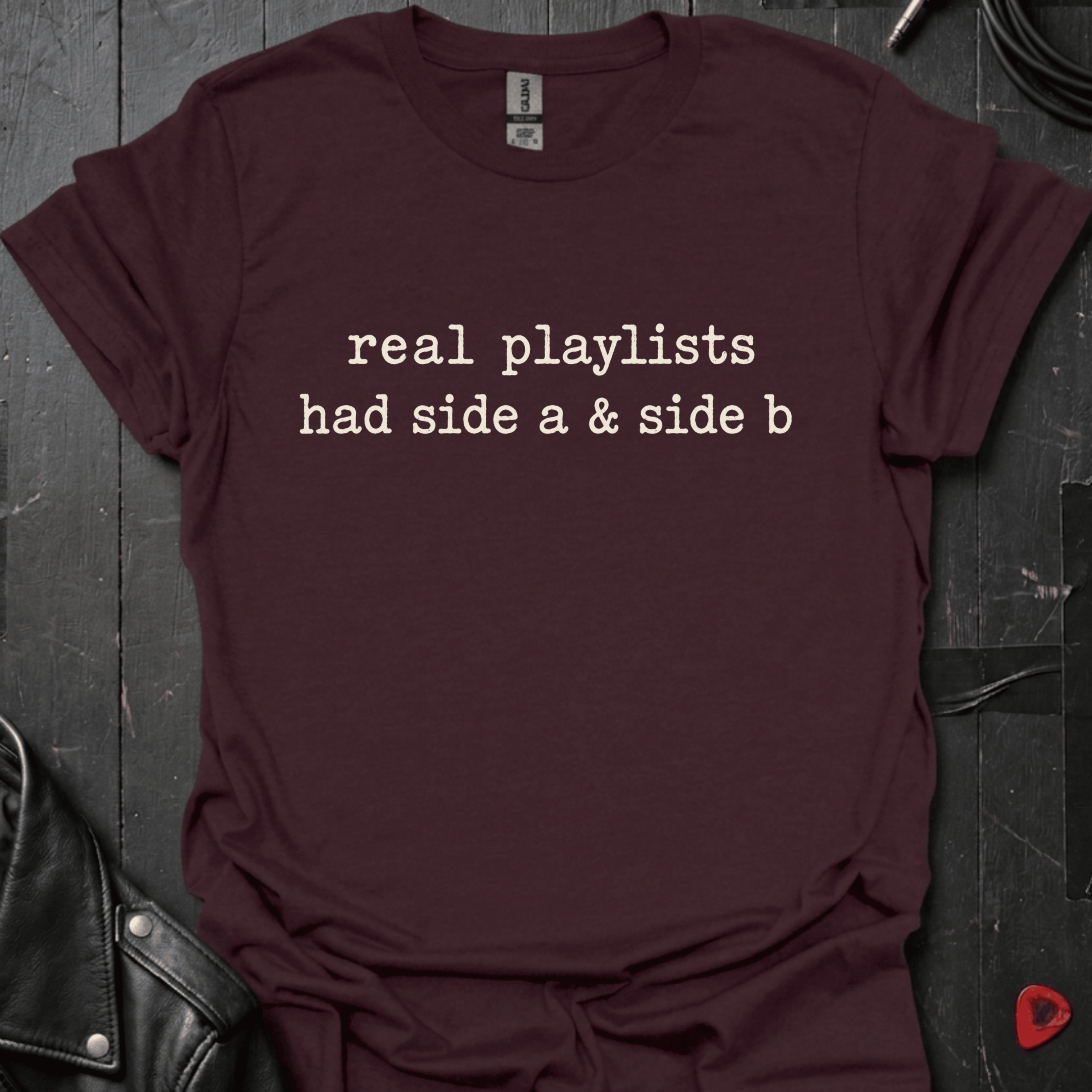 Real Playlists T-Shirt - Dark Chocolate - T-Shirt