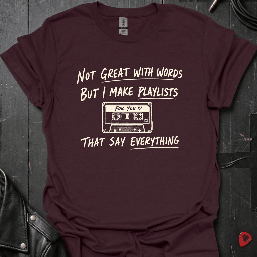 I Make Playlists T-Shirt - Dark Chocolate - T-Shirt