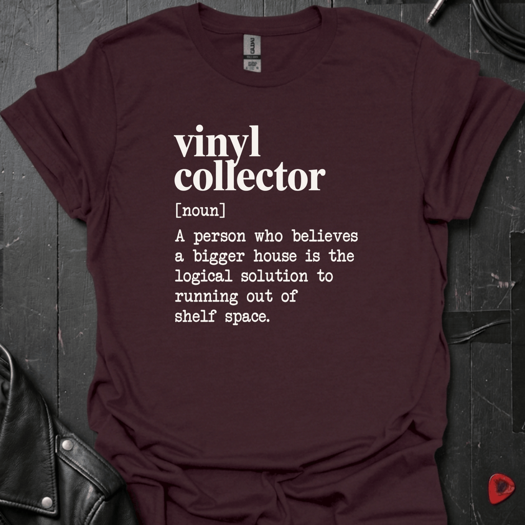 Vinyl Collector Definition T-Shirt - Dark Chocolate - T-Shirt