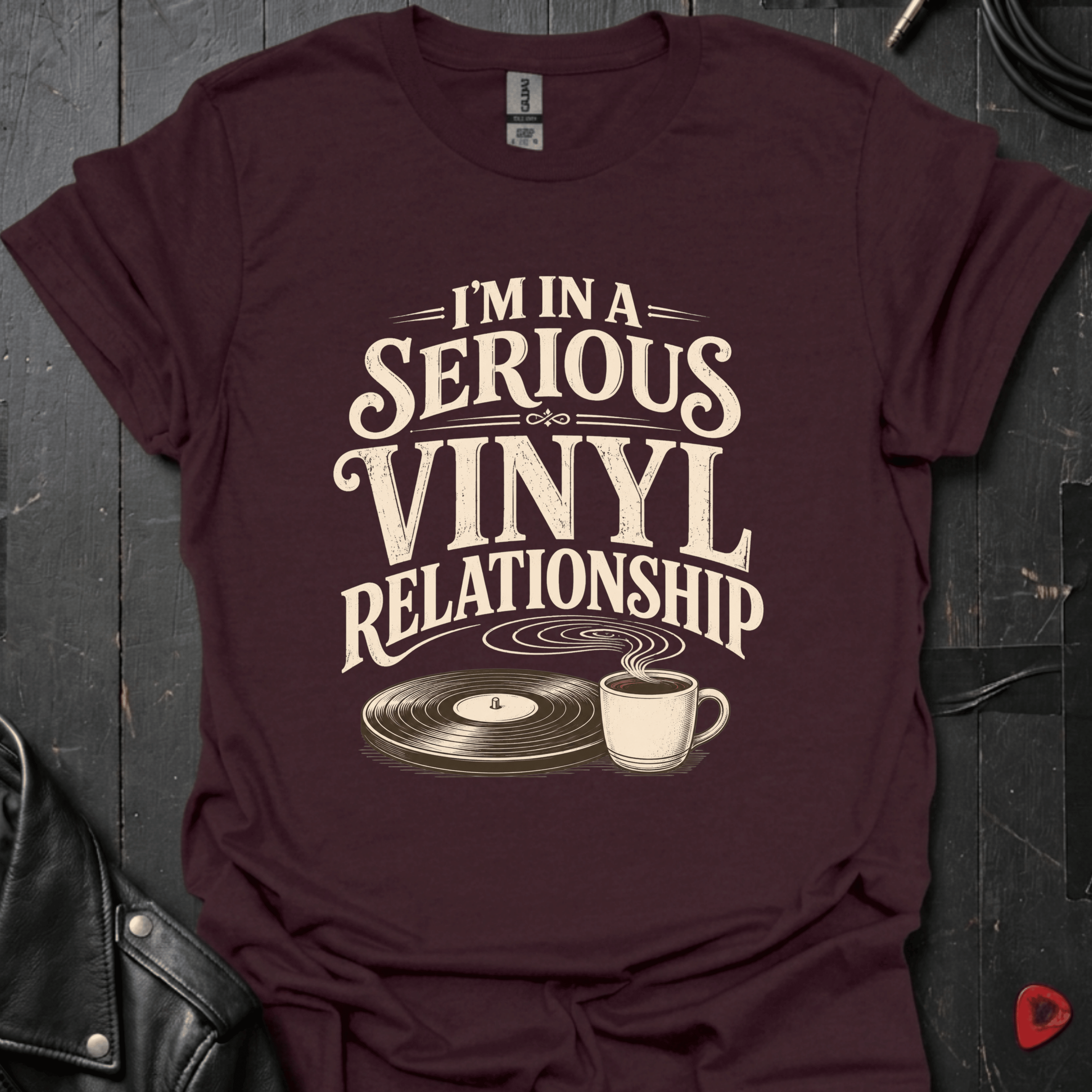 Vinyl Relationship T-Shirt - Dark Chocolate - T-Shirt