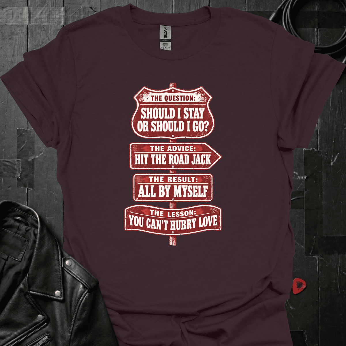 Roadside Song Advice T-Shirt - Dark Chocolate - T-Shirt