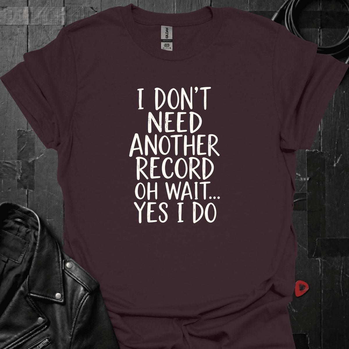 Need Another Record T-Shirt - Dark Chocolate - T-Shirt