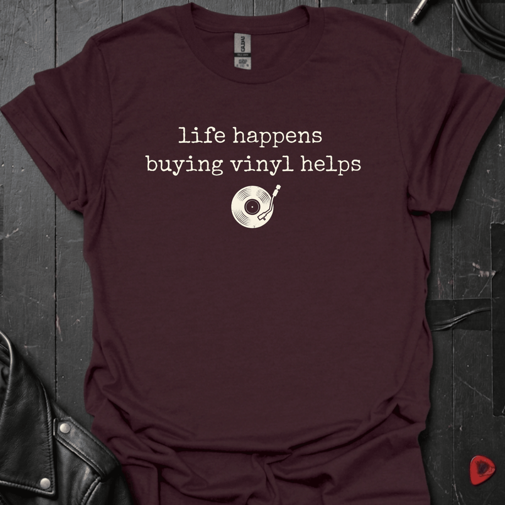Life Happens T-Shirt - Dark Chocolate - T-Shirt