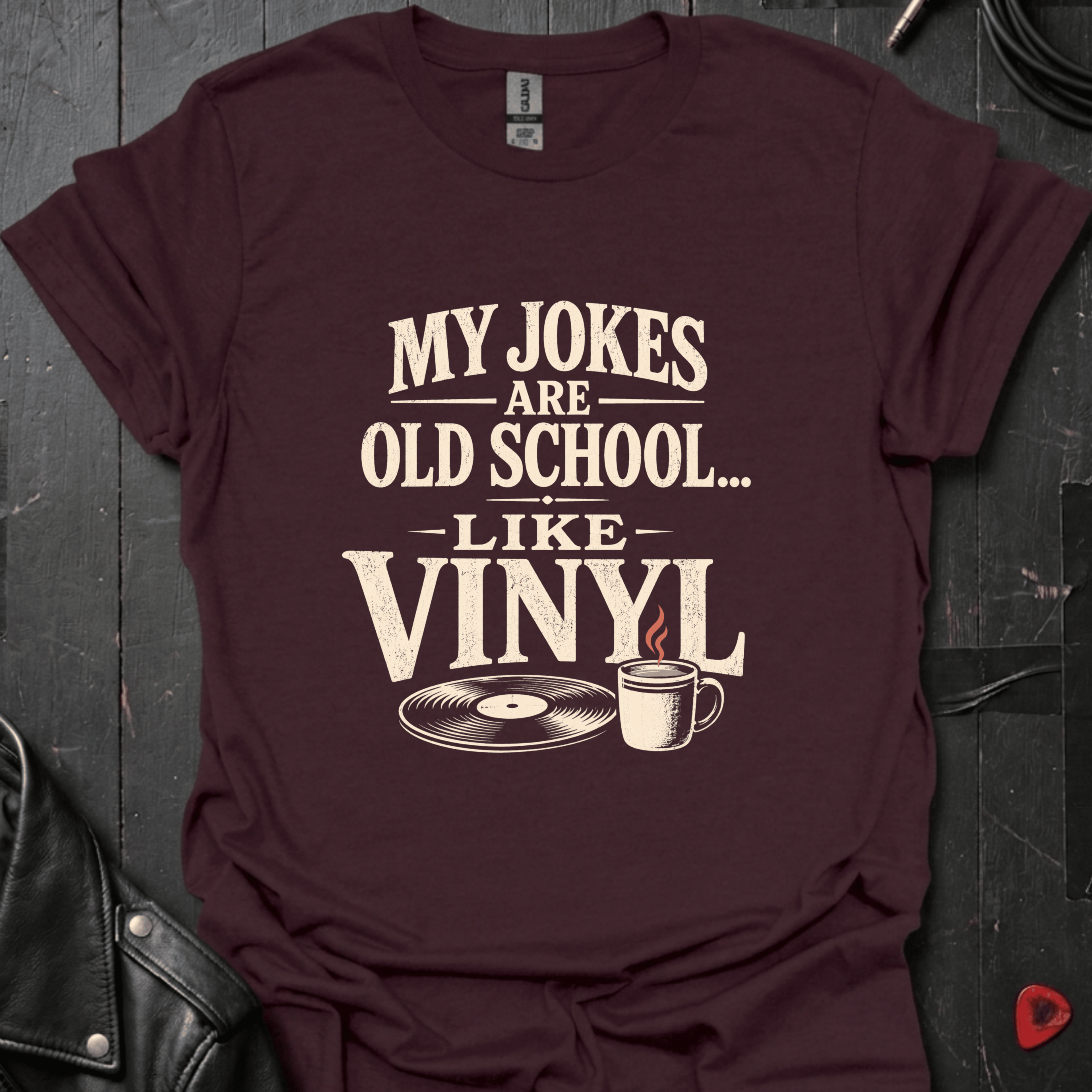Old School Humor T-Shirt - Dark Chocolate - T-Shirt