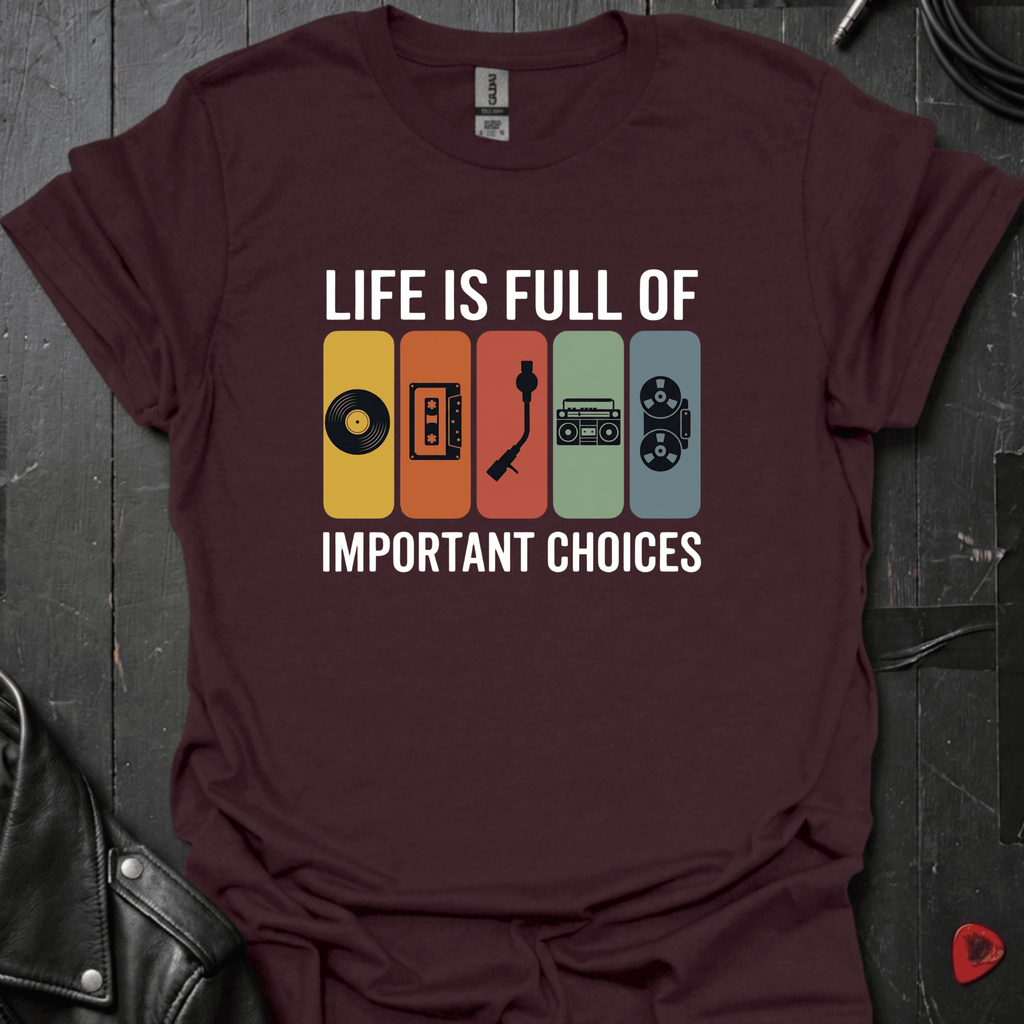 Important Choices T-Shirt - Dark Chocolate - T-Shirt