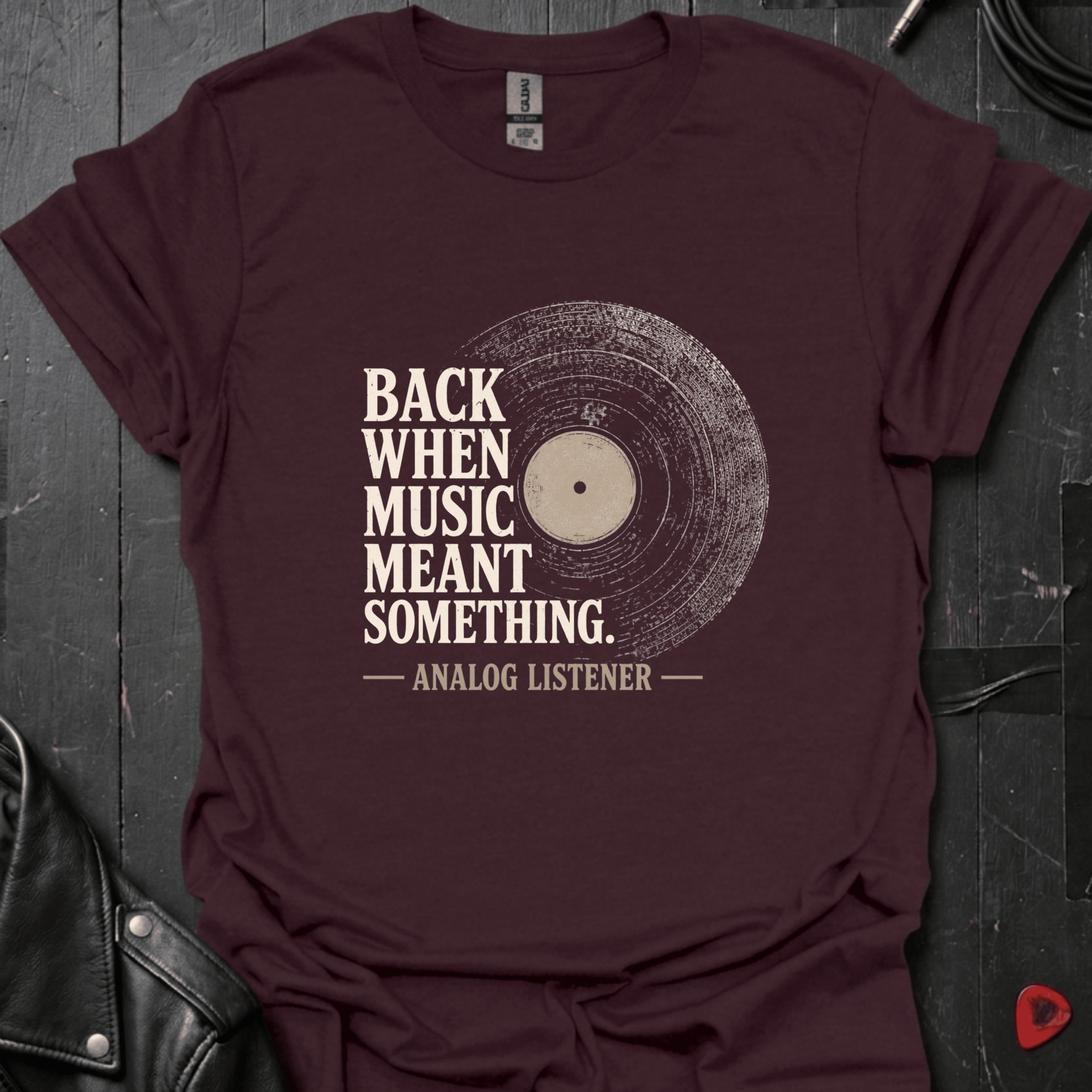 Analog Listener T-Shirt - Dark Chocolate - T-Shirt