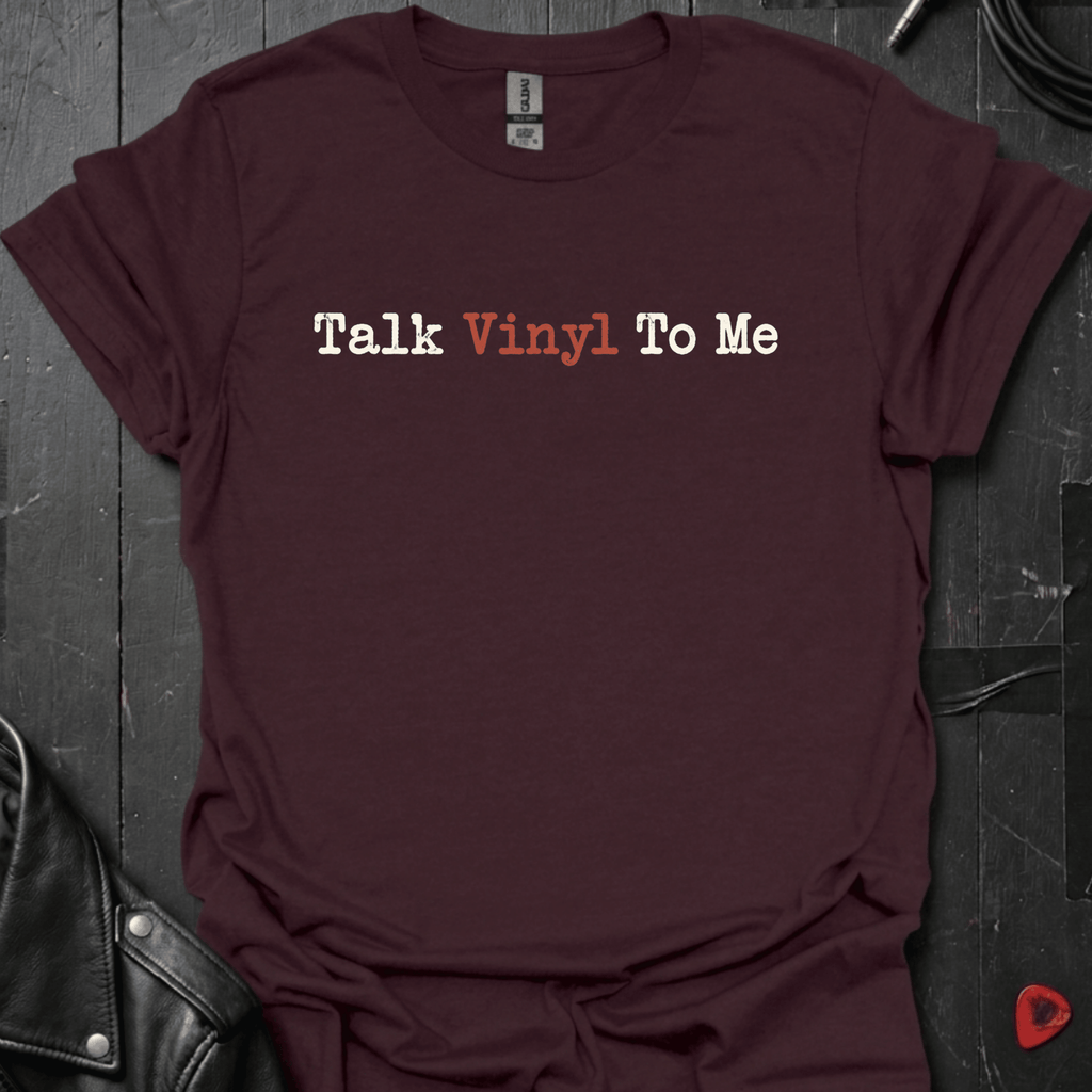 Talk Vinyl To Me T-Shirt - Dark Chocolate - T-Shirt