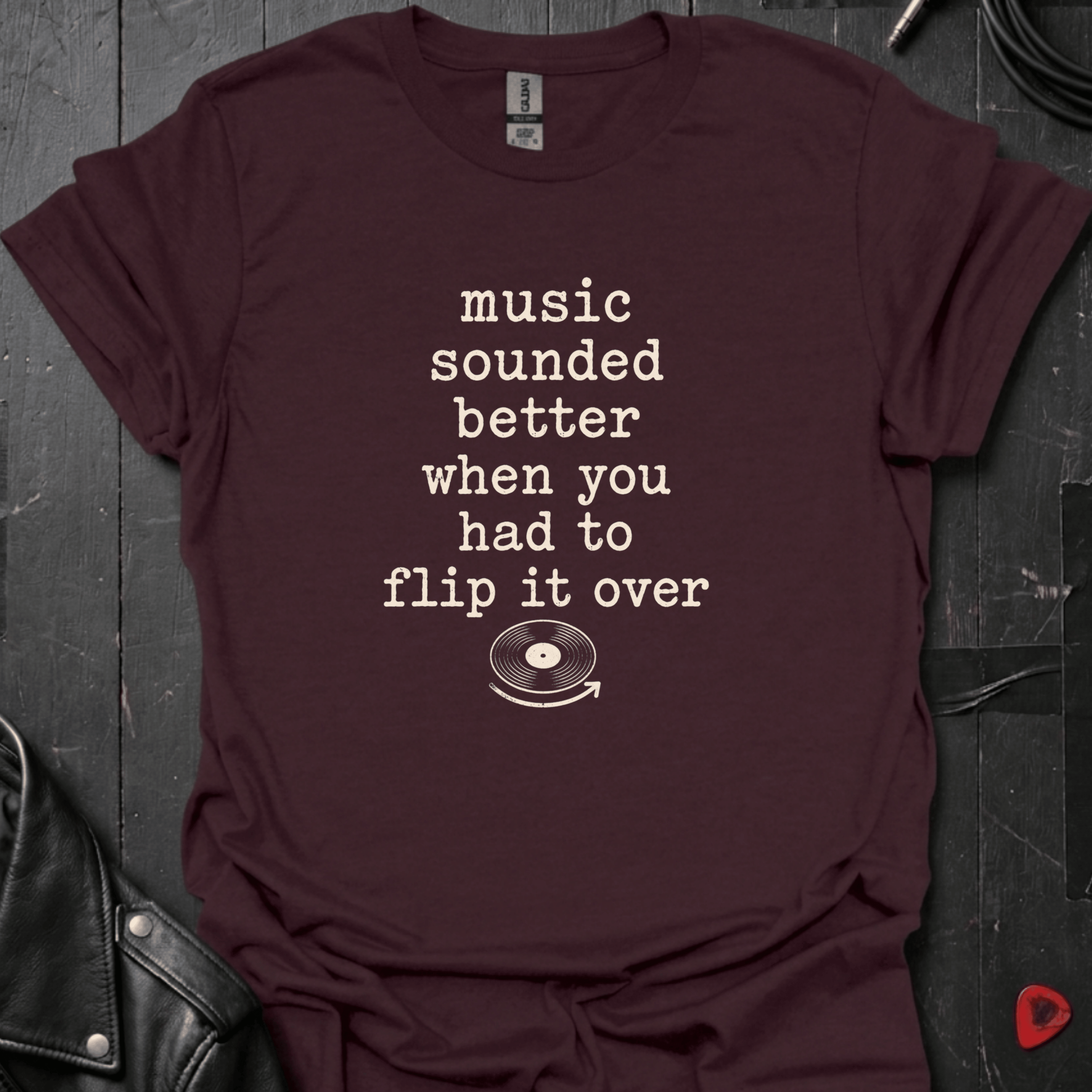 Flip It Over T-Shirt - Dark Chocolate - T-Shirt