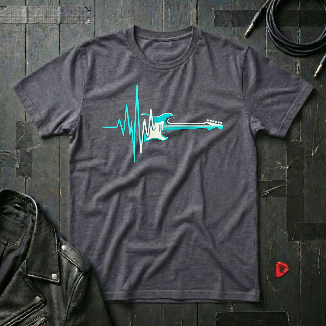 Heartbeat Guitar T-Shirt