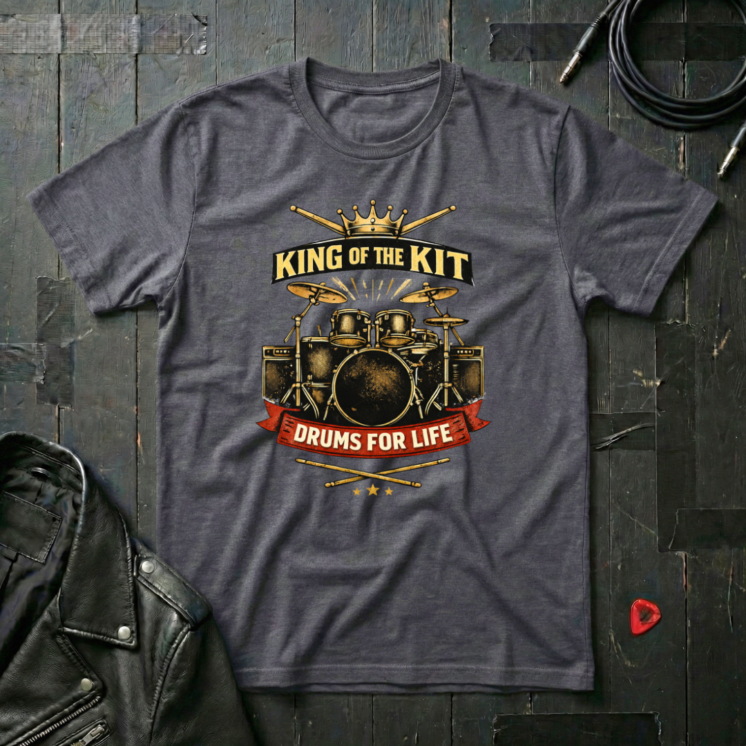 King Of The Kit Drums For Life T-Shirt
