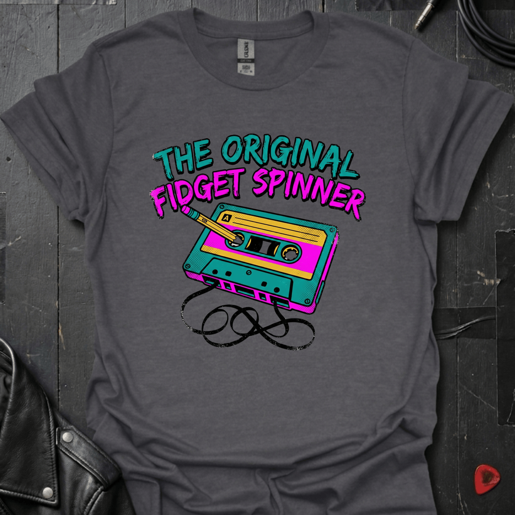 The Original Fidget Spinner T-Shirt - Dark Heather Grey - T-Shirt