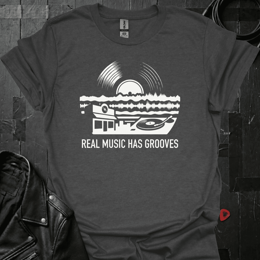 Real Music Grooves T-Shirt - Dark Heather - T-Shirt