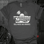 Real Music Grooves T-Shirt - Dark Heather - T-Shirt