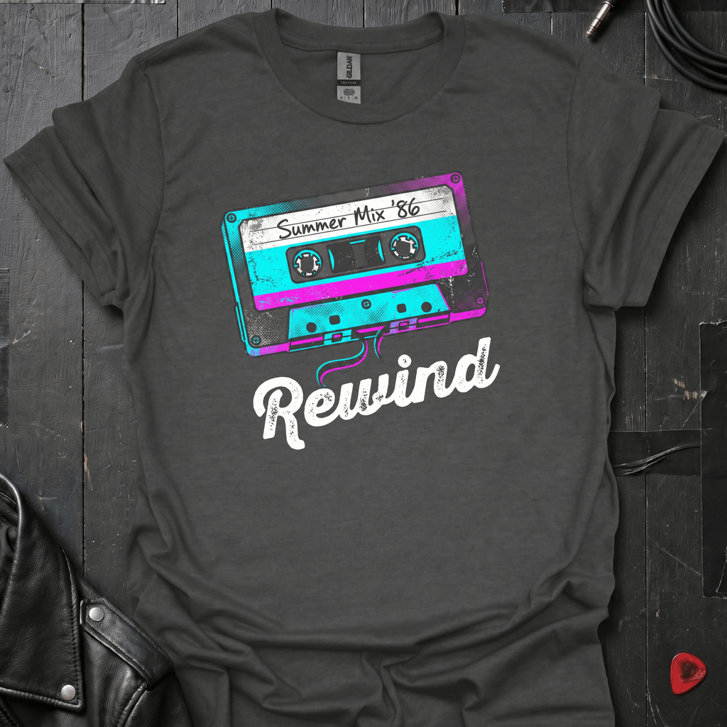 Rewind Summer Mix T-Shirt - Dark Heather - T-Shirt