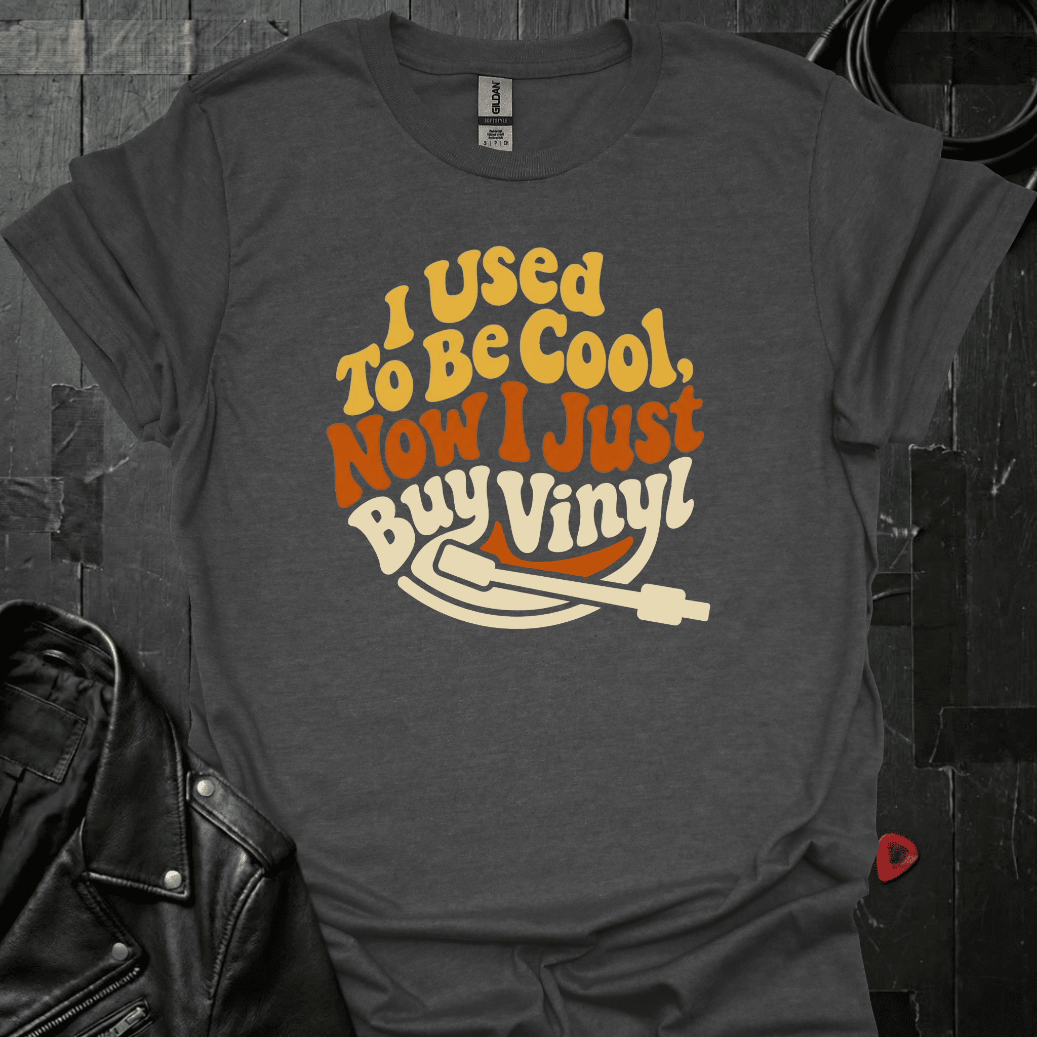 I Just Buy Vinyl T-Shirt - Dark Heather - T-Shirt
