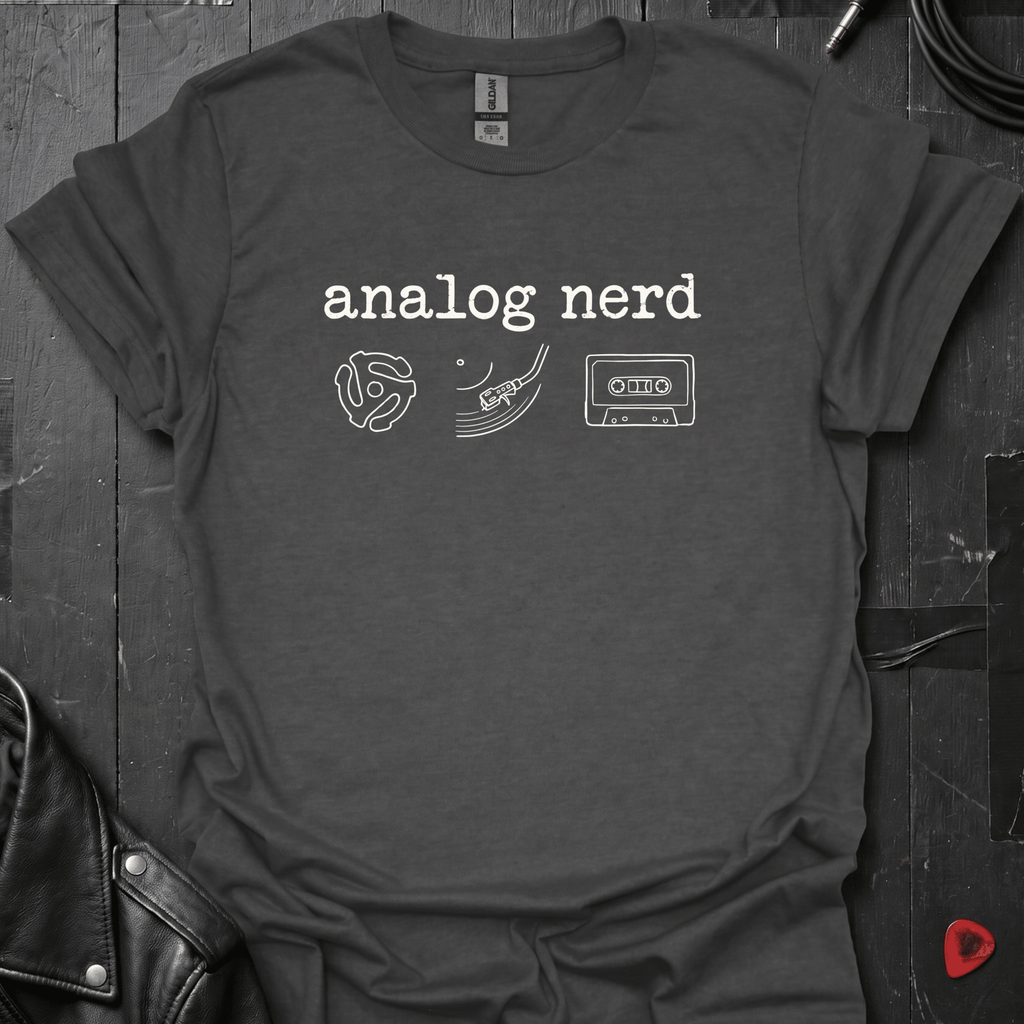Analog Nerd T-Shirt - Dark Heather - T-Shirt