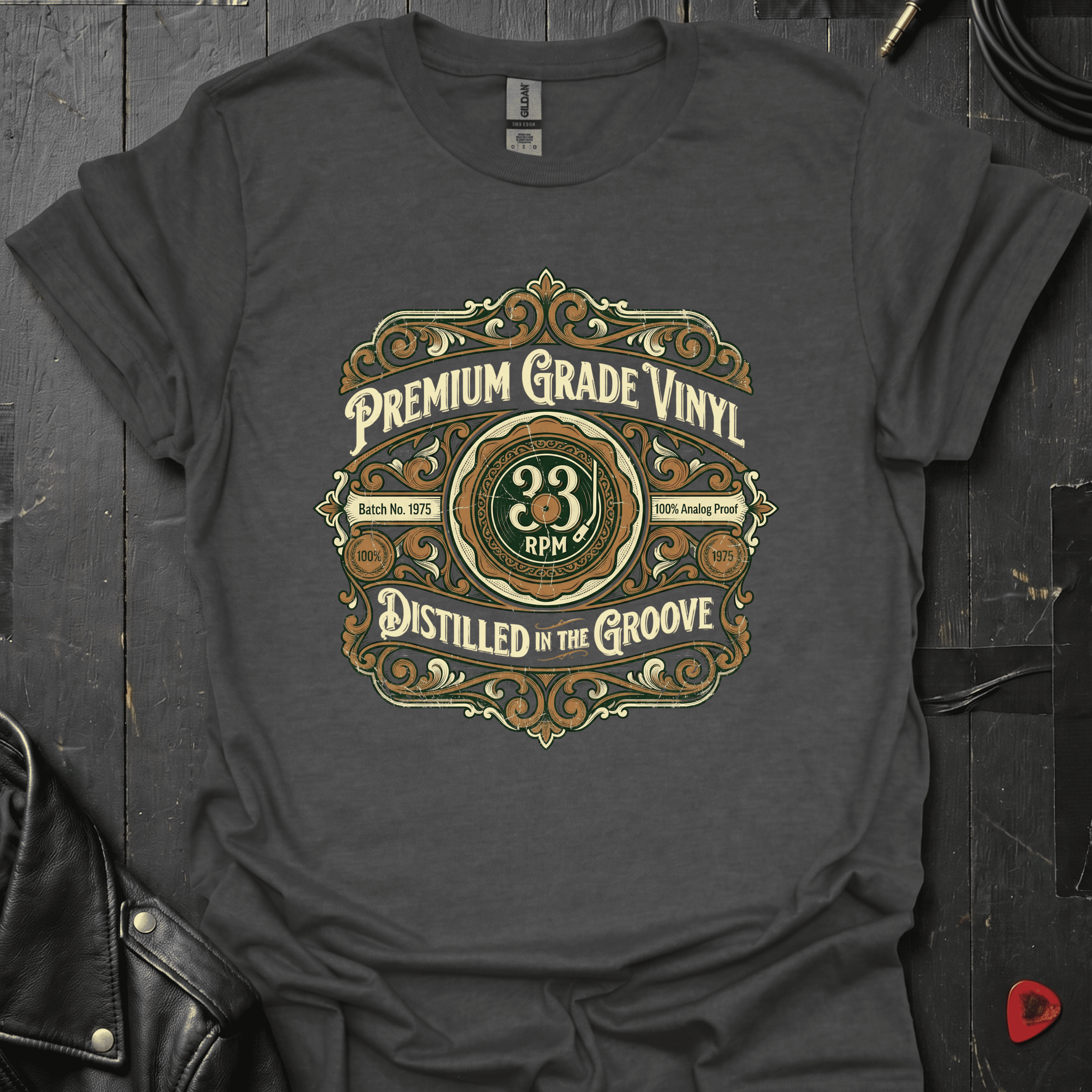 Premium Grade Vinyl T-Shirt - Dark Heather - T-Shirt