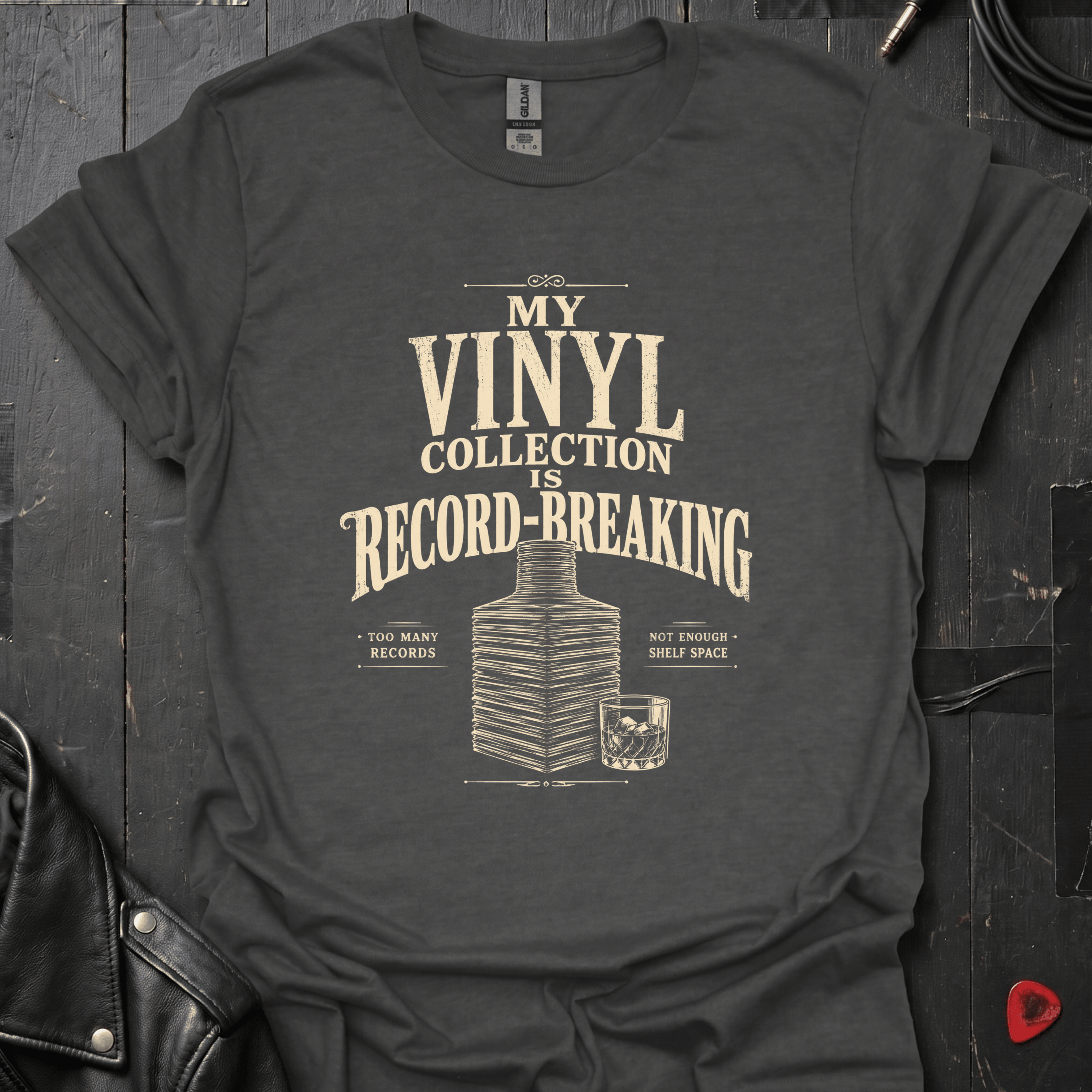 My Vinyl Collection T-Shirt - Dark Heather - T-Shirt