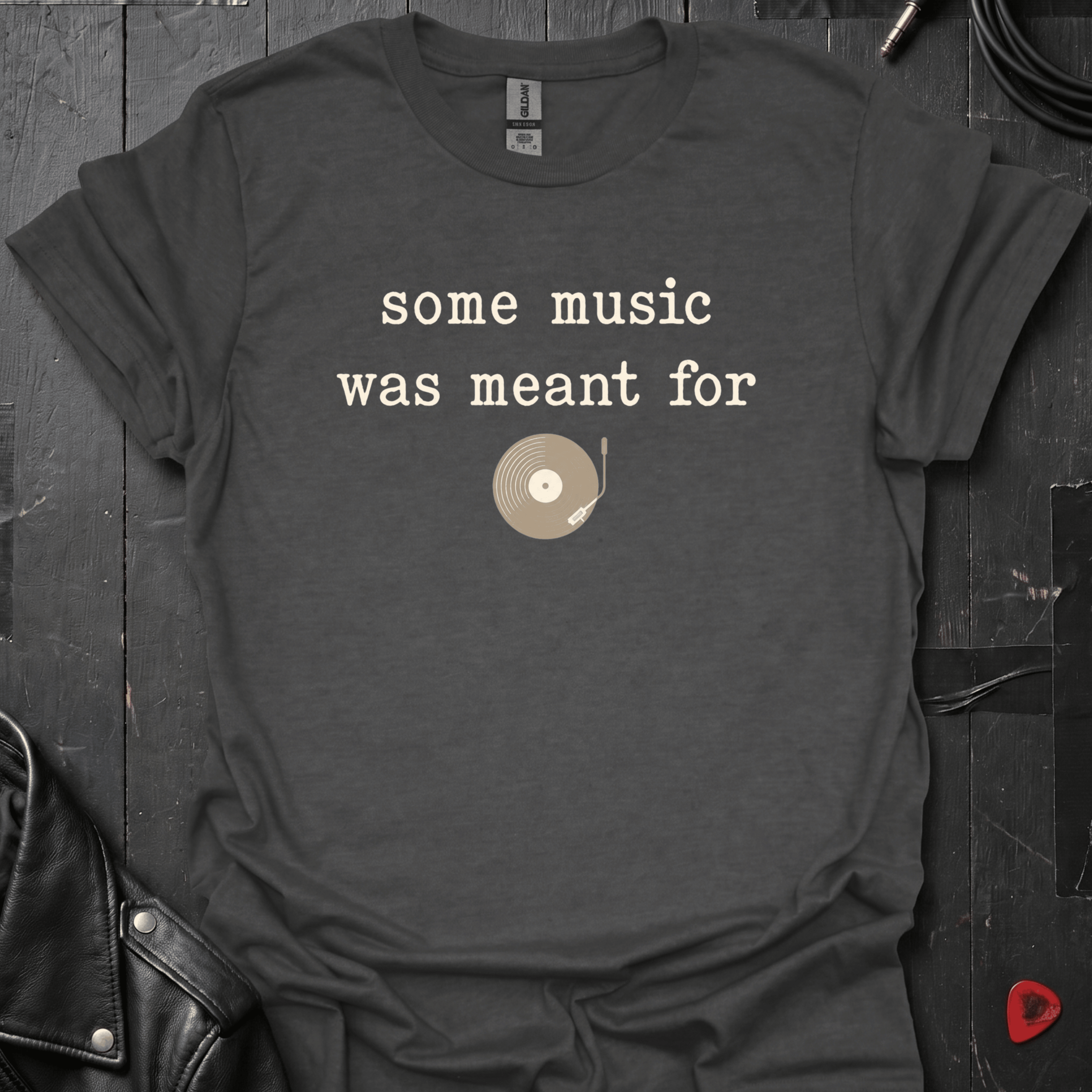 Meant For Vinyl T-Shirt - Dark Heather - T-Shirt