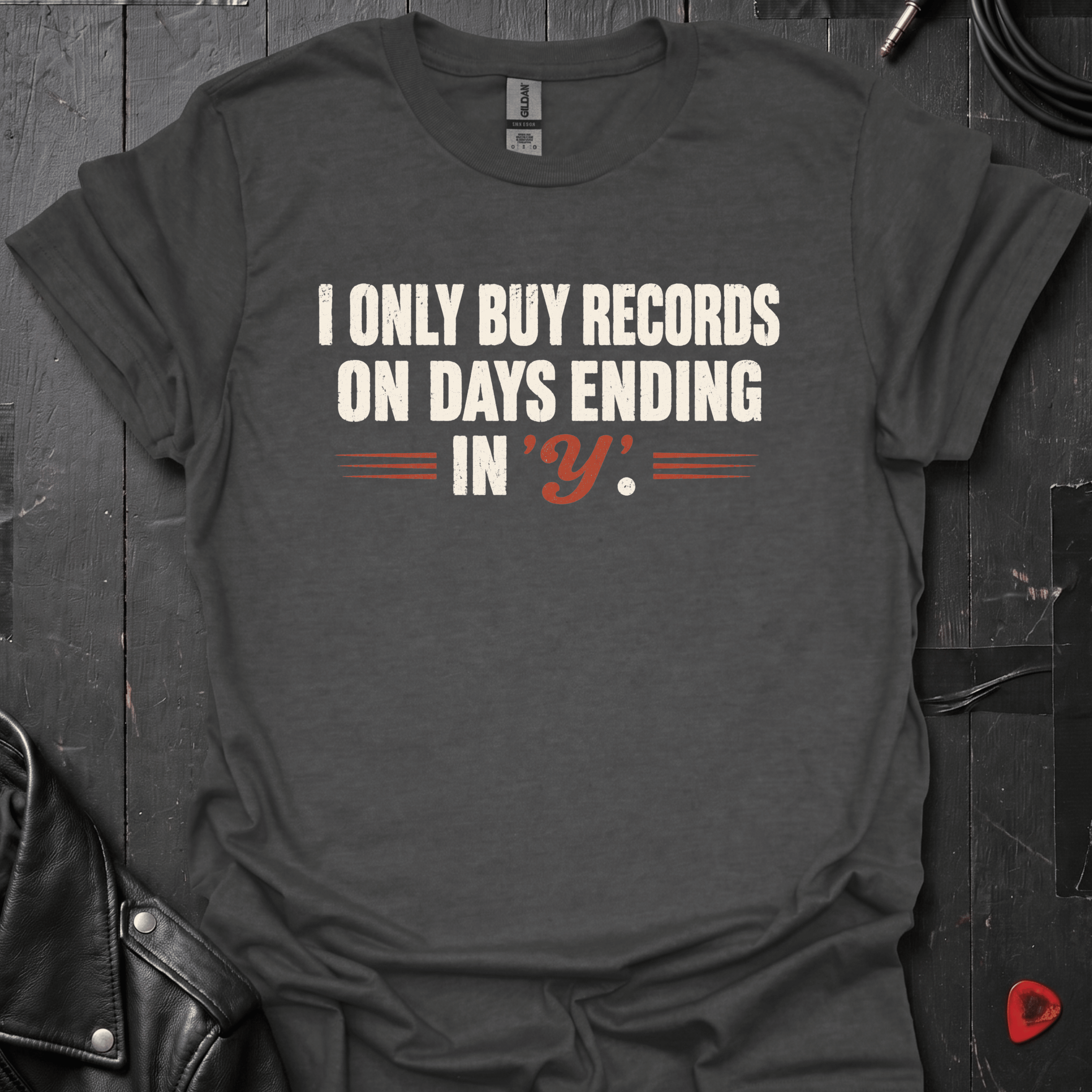 Vinyl Every Day T-Shirt - Dark Heather - T-Shirt