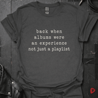 Albums Were An Experience T-Shirt - Dark Heather - T-Shirt