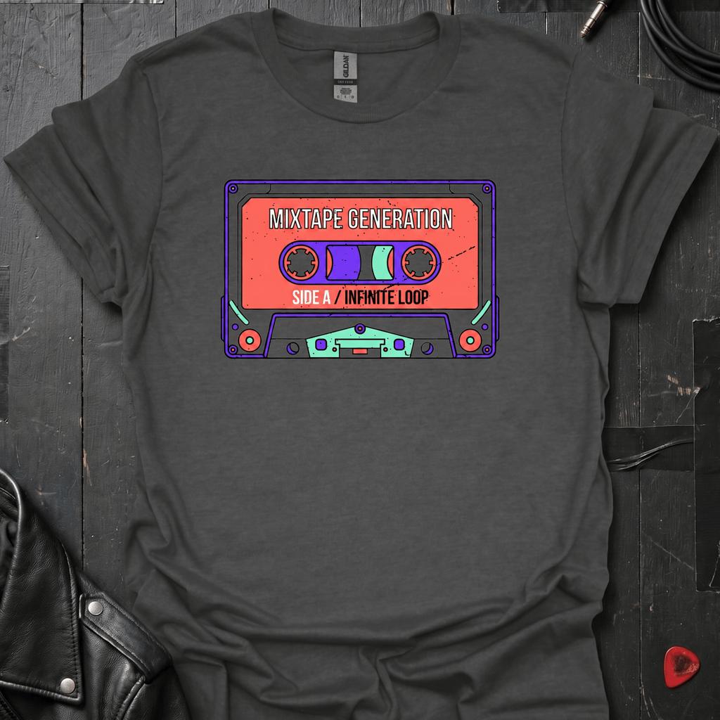 Mixtape Generation T-Shirt - Dark Heather - T-Shirt