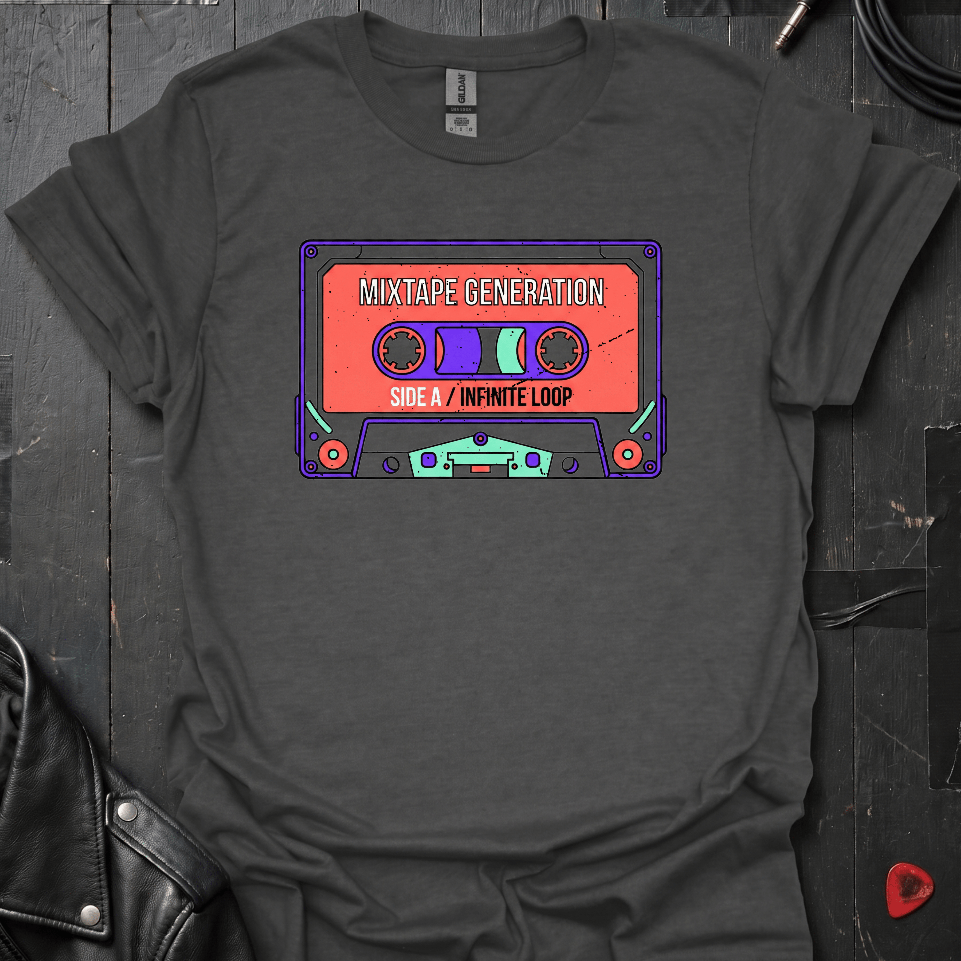 Mixtape Generation T-Shirt - Dark Heather - T-Shirt