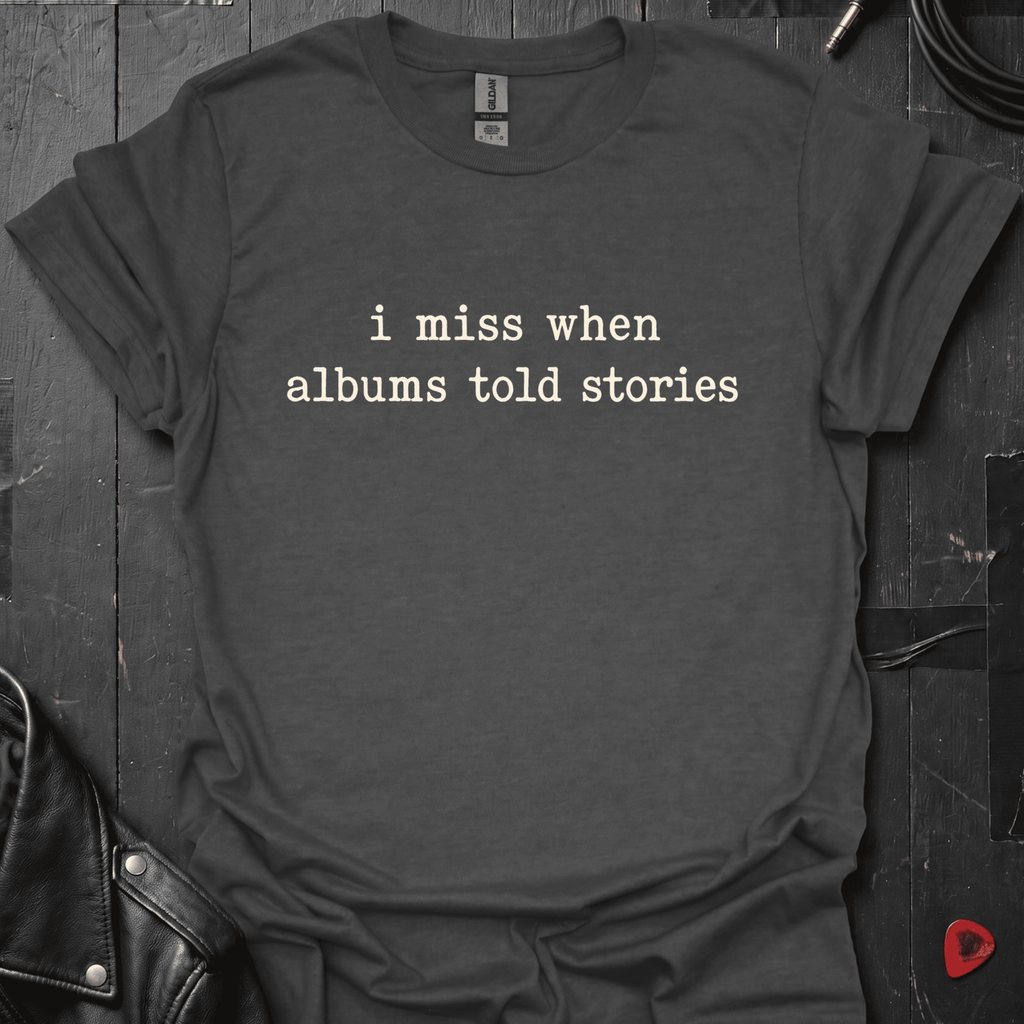 Albums Told Stories T-Shirt - Dark Heather - T-Shirt