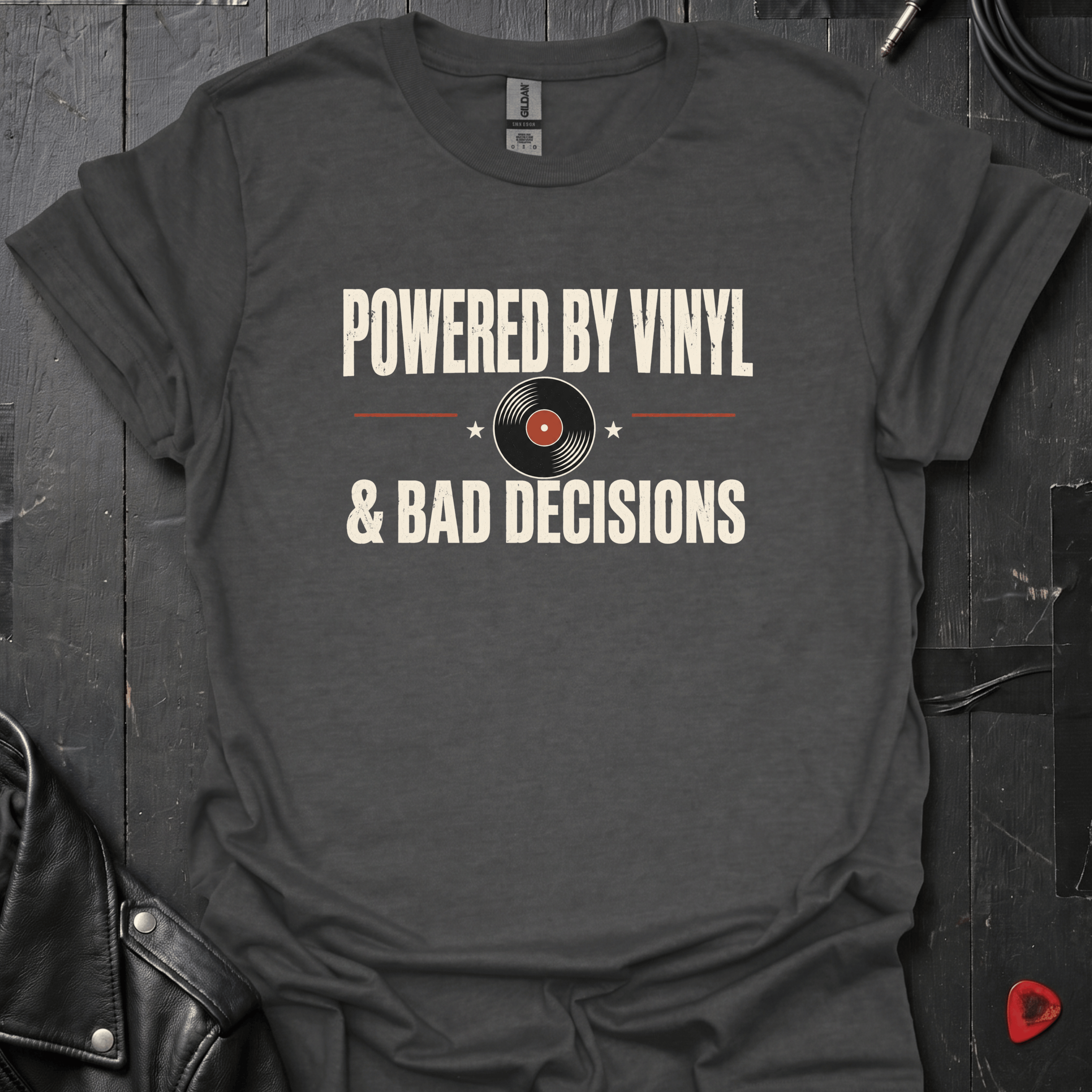 Powered By Vinyl T-Shirt