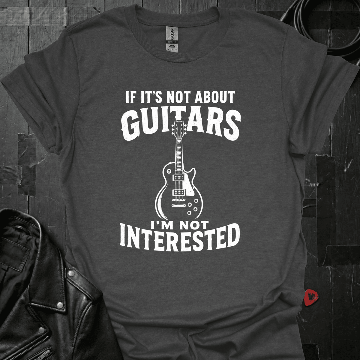 Guitars Only T-Shirt - Dark Heather - T-Shirt