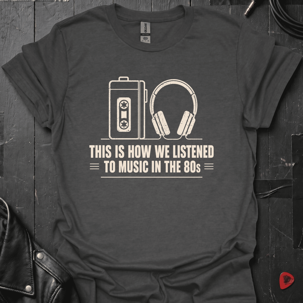 80's Listening Experience T-Shirt - Dark Heather - T-Shirt