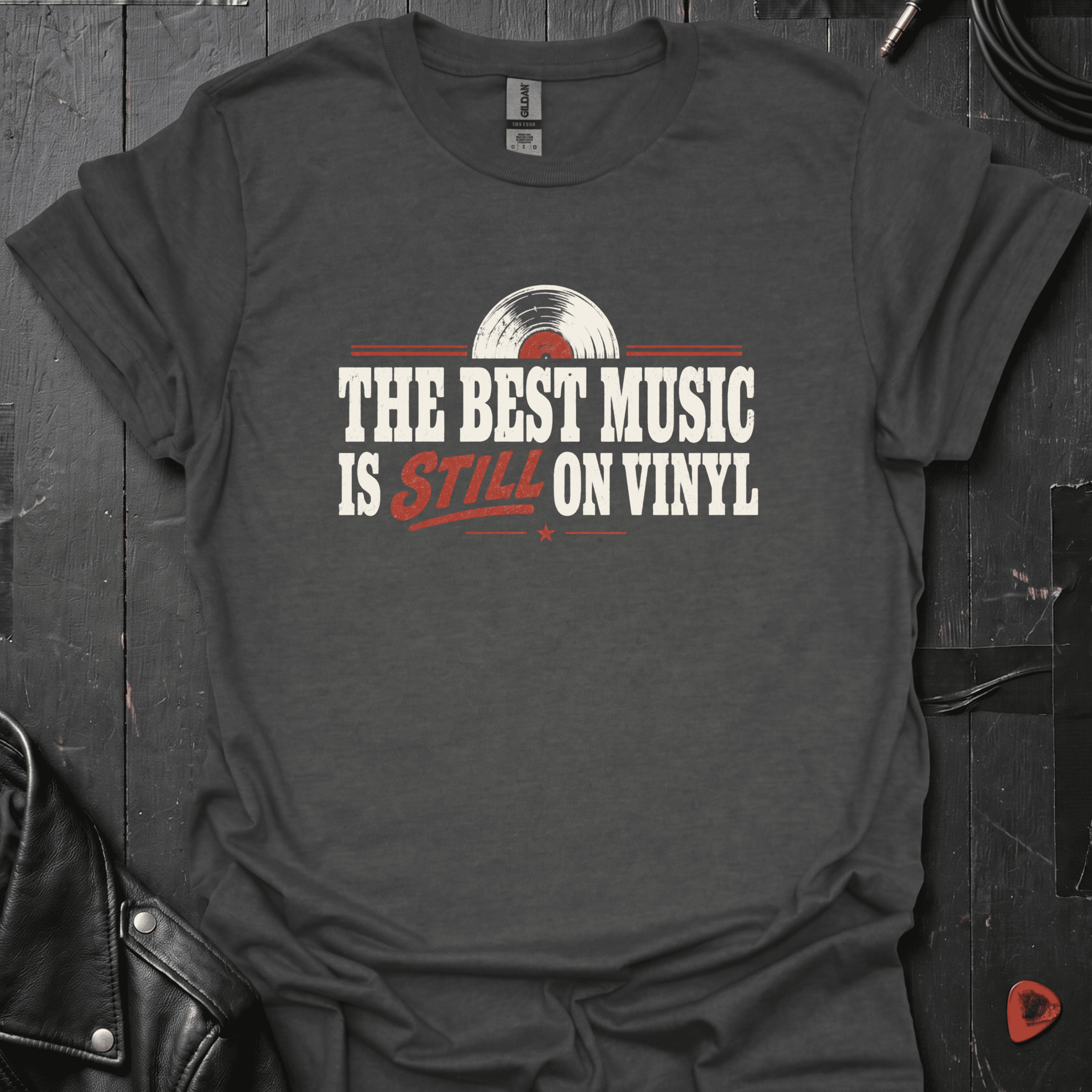 Best On Vinyl T-Shirt - Dark Heather - T-Shirt