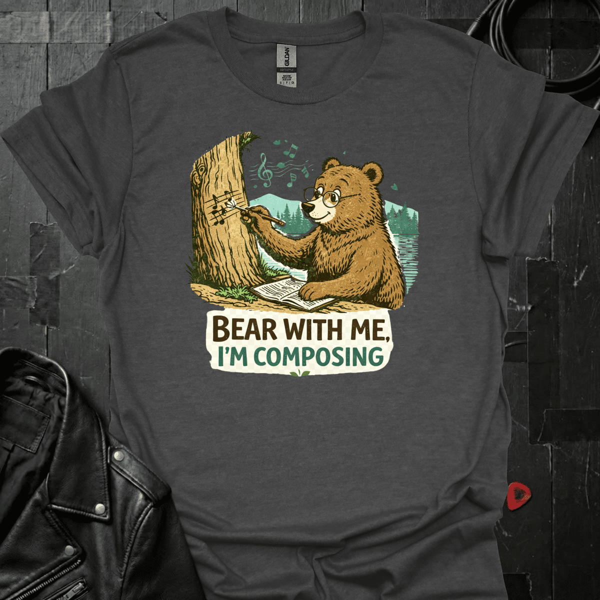 Bear With Me T-Shirt - Dark Heather - T-Shirt