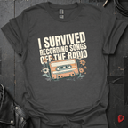 I Survived Recording Songs T-Shirt - Dark Heather - T-Shirt
