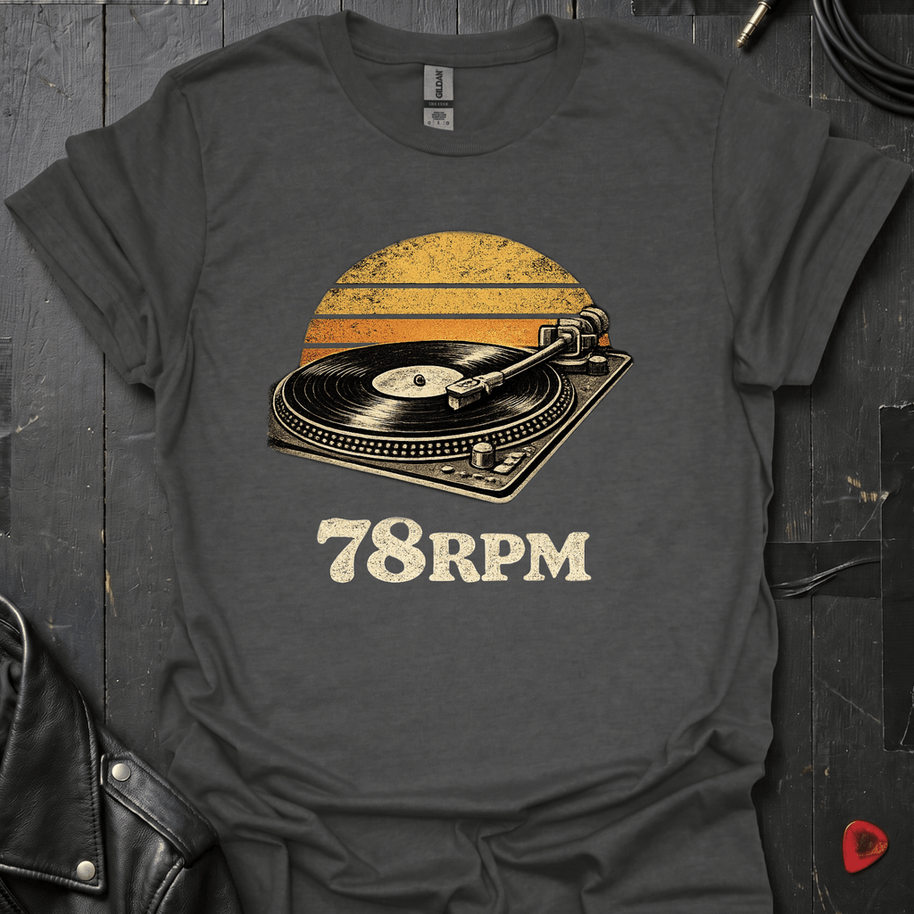 78 RPM T-Shirt - Dark Heather - T-Shirt