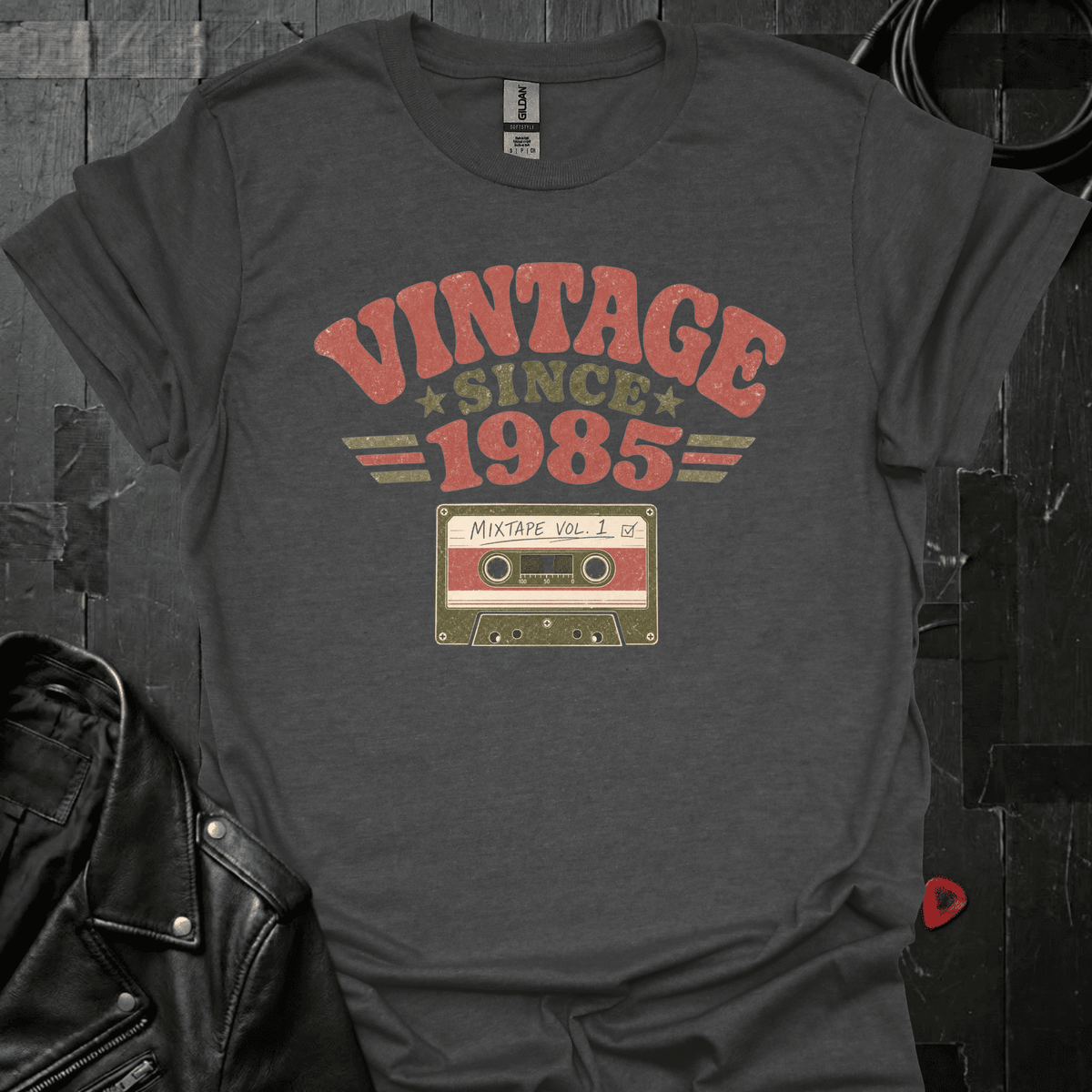 Vintage Since 1985 T-Shirt - Dark Heather - T-Shirt