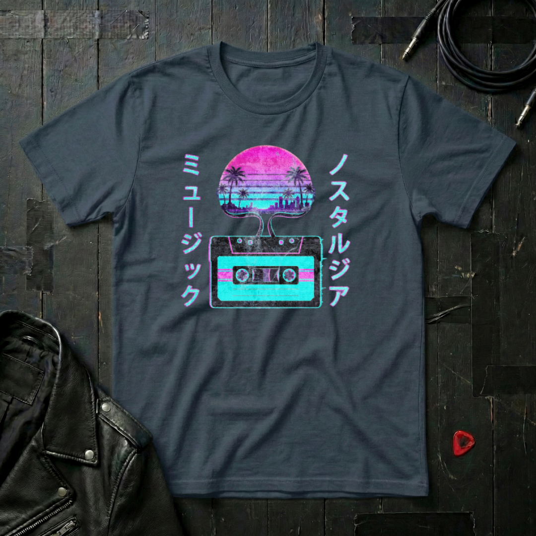 Neon Nostalgia Vaporwave T-Shirt