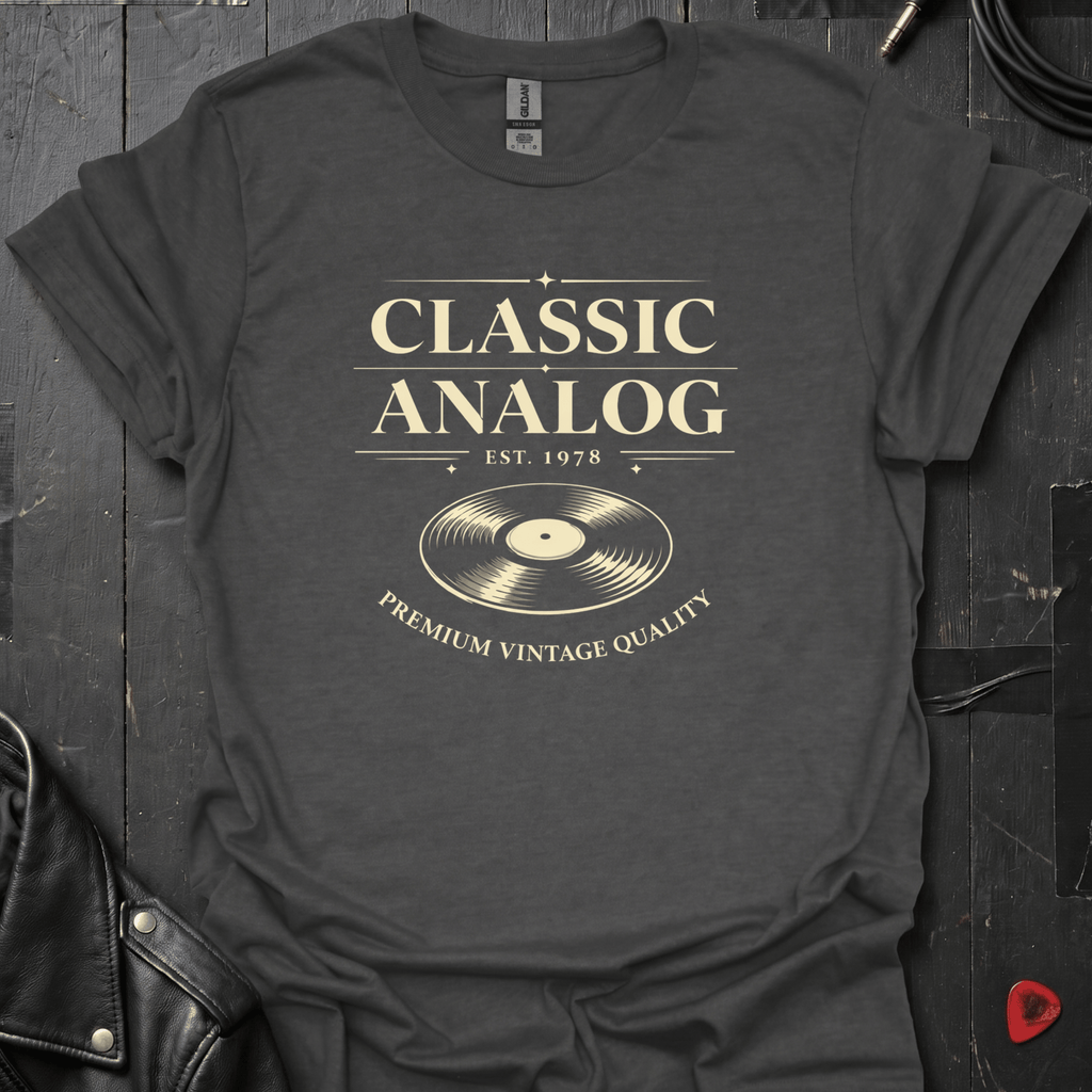 Classic Analog T-Shirt - Dark Heather - T-Shirt