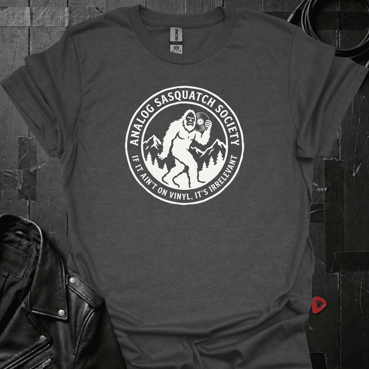 Analog Sasquatch Society T-Shirt - Dark Heather - T-Shirt