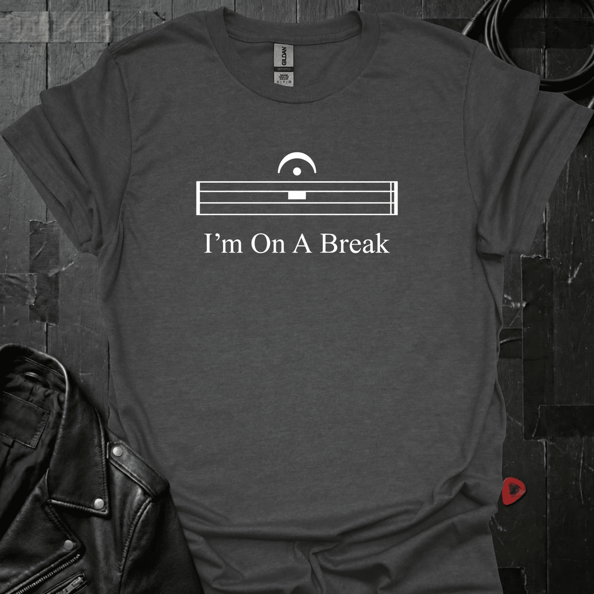 I'm On A Break T-Shirt - Dark Heather - T-Shirt