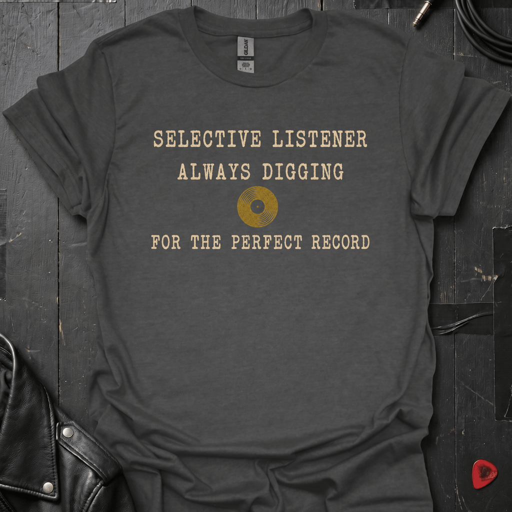 Selective Listener T-Shirt - Dark Heather - T-Shirt