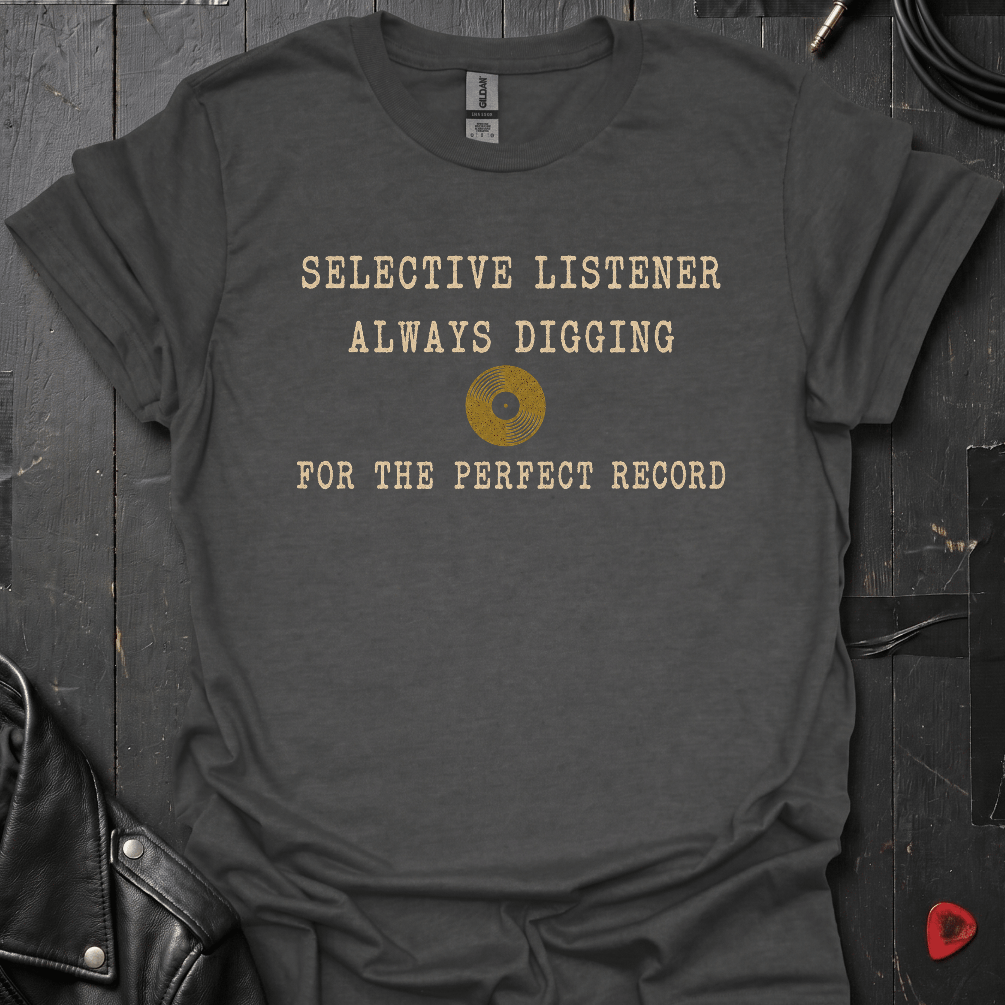 Selective Listener T-Shirt - Dark Heather - T-Shirt
