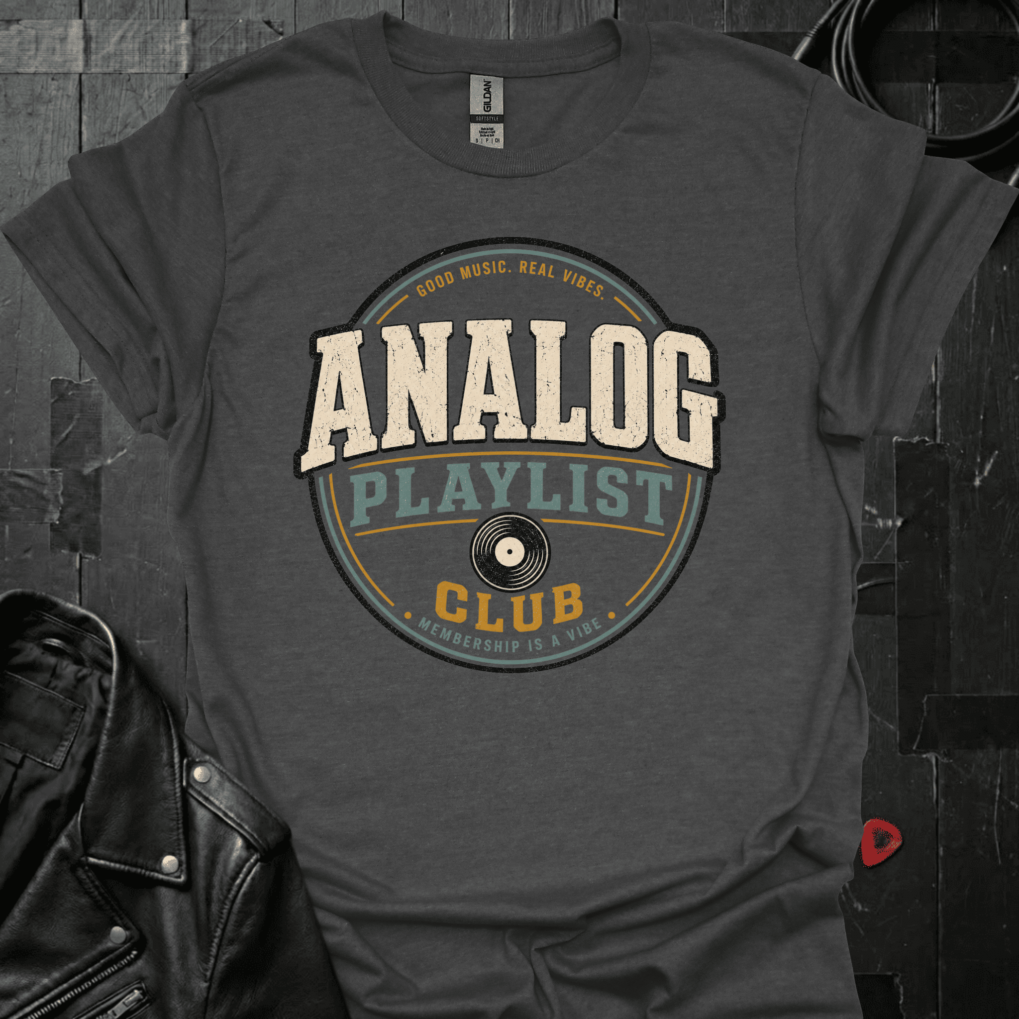 Record Playlist Club T-Shirt - Dark Heather - T-Shirt