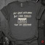 I Make Playlists T-Shirt - Dark Heather - T-Shirt