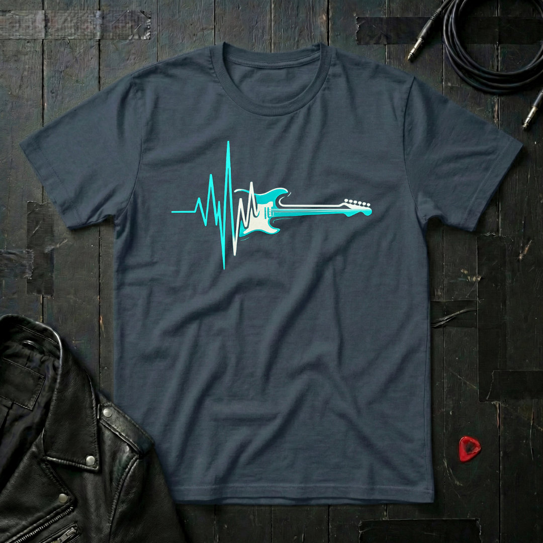 Heartbeat Guitar T-Shirt