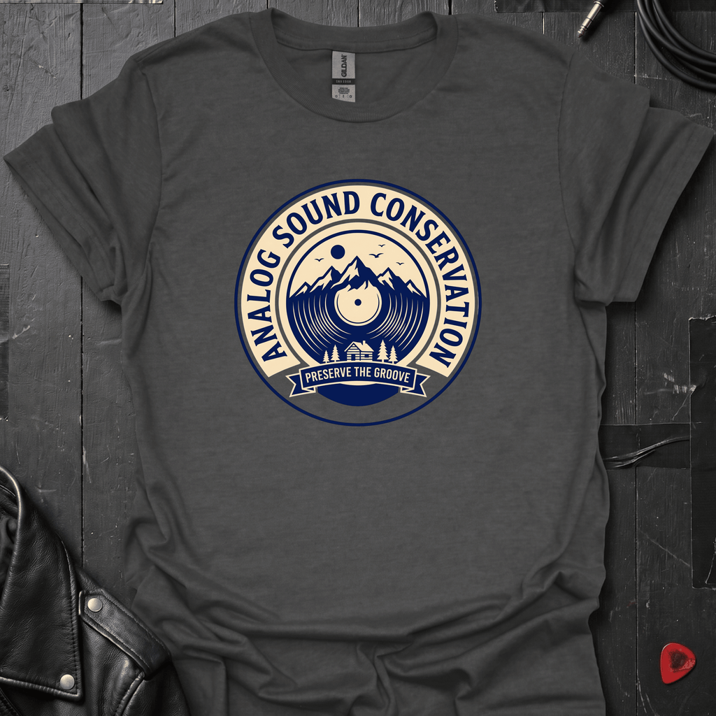 Analog Sound Conservation T-Shirt - Dark Heather - T-Shirt